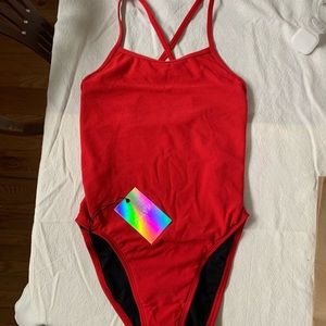 Jolyn Brandon Onesie Red Size 28 NEW WITH TAGS